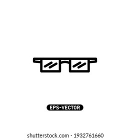 Eye Glasses icon vector illustration logo template for many purpose. Isolated on white background.