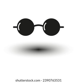 Eye glasses icon. Vector illustration. EPS 10.