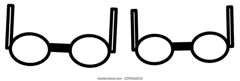 ilustración vectorial de icono de lentes oculares