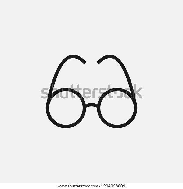 Eye Glasses icon vector\
illustration logo template for many purpose. Isolated on white\
background.