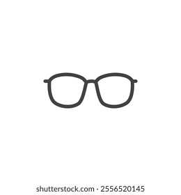 Eye Glasses icon Vector logo outline