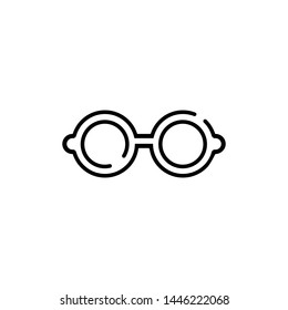 eye glasses icon - vector. perfect glasses symbol. web design and mobile design. white background