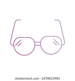 eye glasses icon with white background vector stock illustration