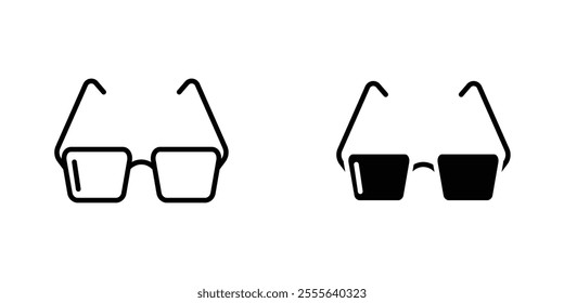 Eye glasses icons for app and websites.