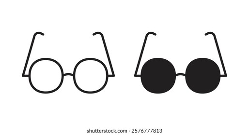 Eye glasses icons pack for ui designs