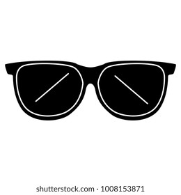 eye glasses isolated icon