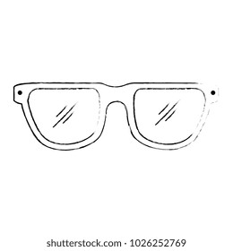 eye glasses isolated icon