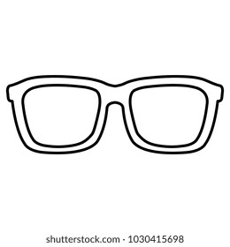 eye glasses isolated icon