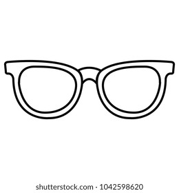 eye glasses isolated icon