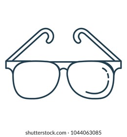 eye glasses isolated icon