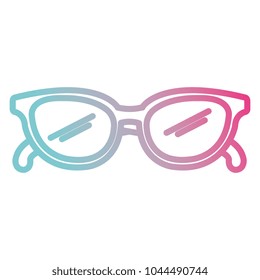 eye glasses isolated icon