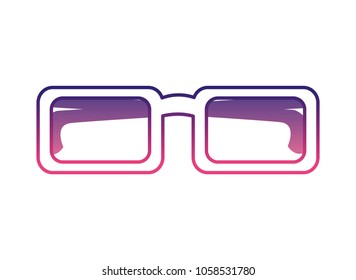 eye glasses isolated icon