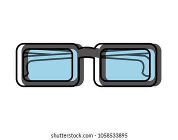 eye glasses isolated icon