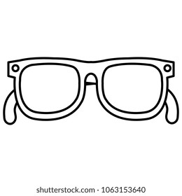 eye glasses isolated icon