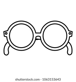 eye glasses isolated icon