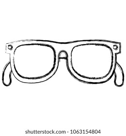eye glasses isolated icon