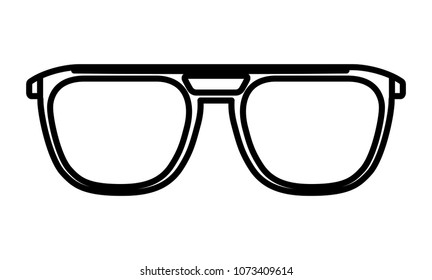 eye glasses isolated icon