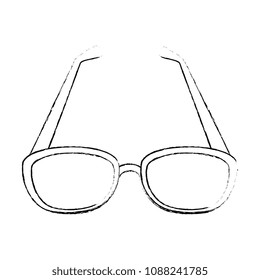 eye glasses isolated icon