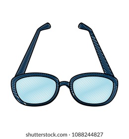eye glasses isolated icon