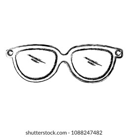 eye glasses isolated icon