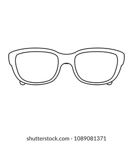eye glasses isolated icon