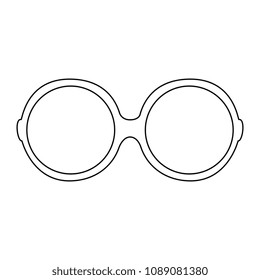 eye glasses isolated icon
