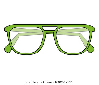 eye glasses isolated icon