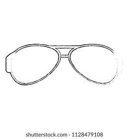 eye glasses isolated icon