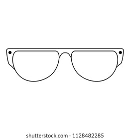 eye glasses isolated icon