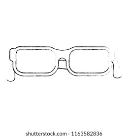 eye glasses isolated icon