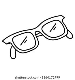 eye glasses isolated icon