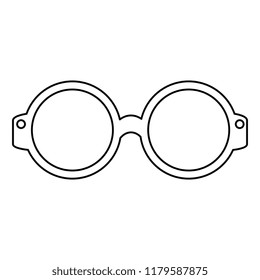 eye glasses isolated icon