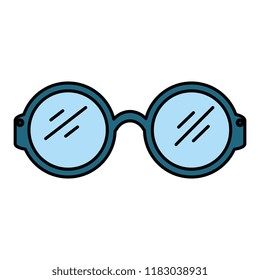 eye glasses isolated icon