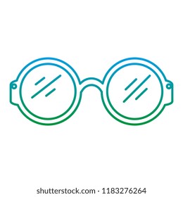 eye glasses isolated icon