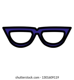 eye glasses isolated icon
