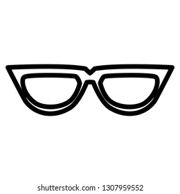 eye glasses isolated icon