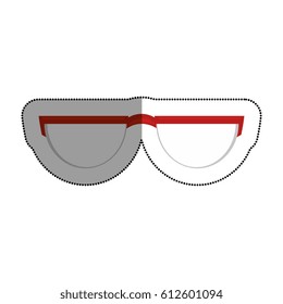 eye glasses isolated icon