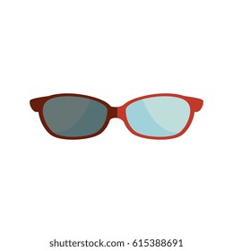 eye glasses isolated icon