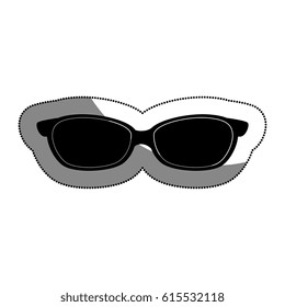 eye glasses isolated icon