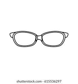 eye glasses isolated icon