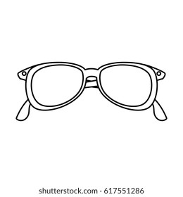 eye glasses isolated icon