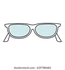 eye glasses isolated icon