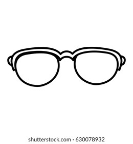eye glasses isolated icon