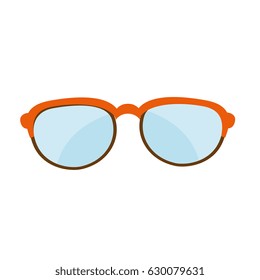 eye glasses isolated icon