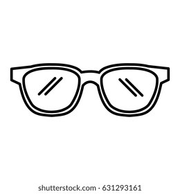 eye glasses isolated icon