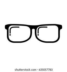eye glasses isolated icon