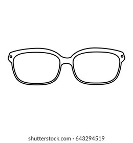 eye glasses isolated icon