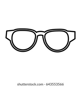 eye glasses isolated icon
