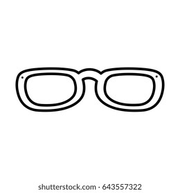 eye glasses isolated icon