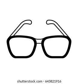 eye glasses isolated icon